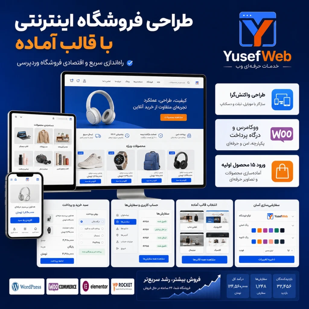 طراحی فروشگاه اینترنتی با قالب آماده